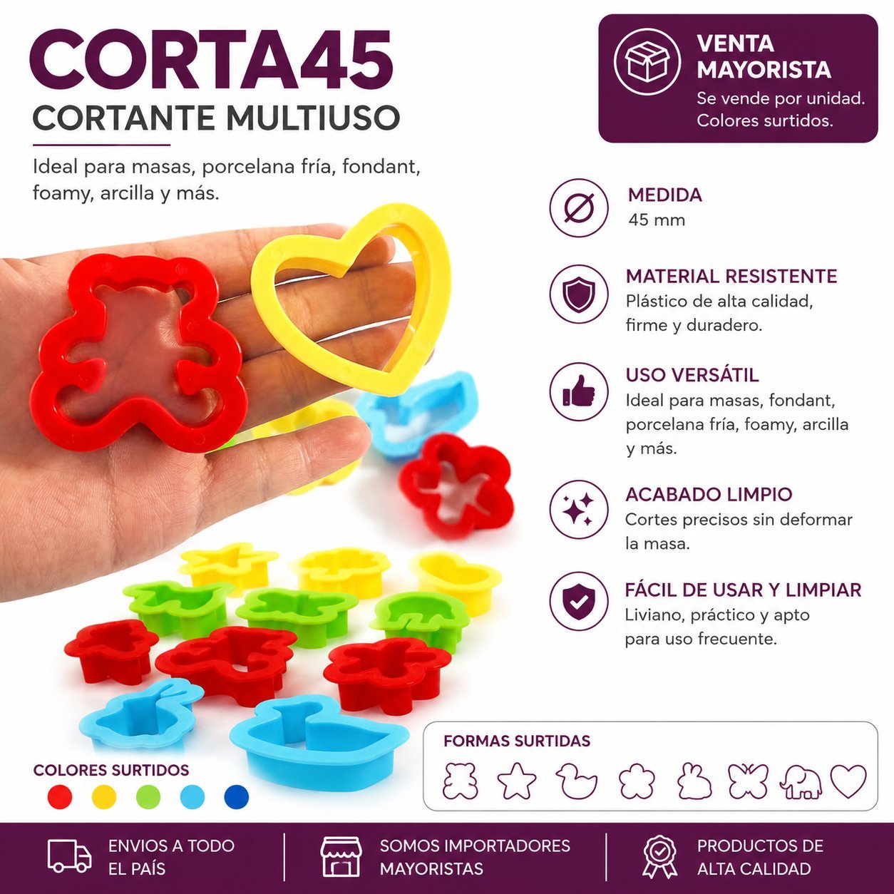Pack de 100 cortantes Premium