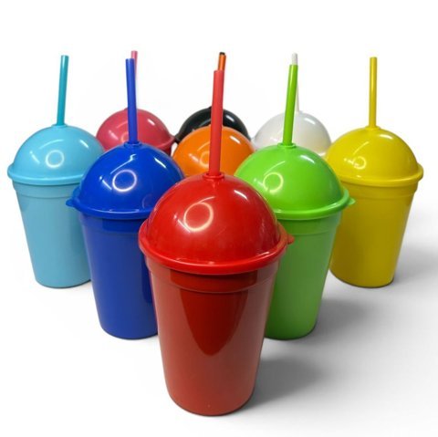 Vaso con tapa y sorbete tipo Milk vista 2