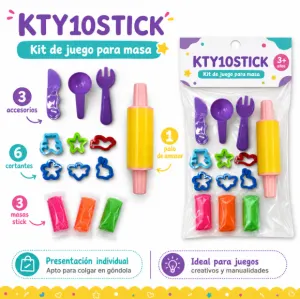 Kit Masa Stick x10 – Juego para Moldear