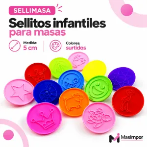Sellitos para Masas Infantiles x Colores y Formas